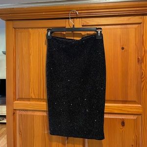 Black shimmery skirt